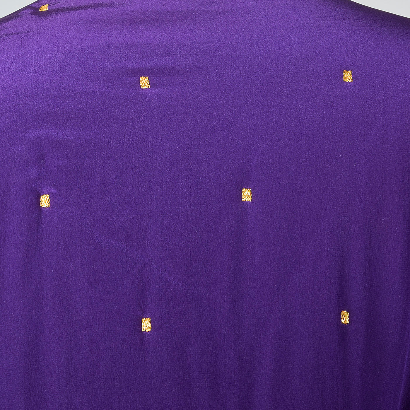 1990s Ellen Tracy Purple Silk Jacket with Metallic Gold Details