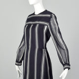 Large Suzy Perette Navy and White Striped Dress