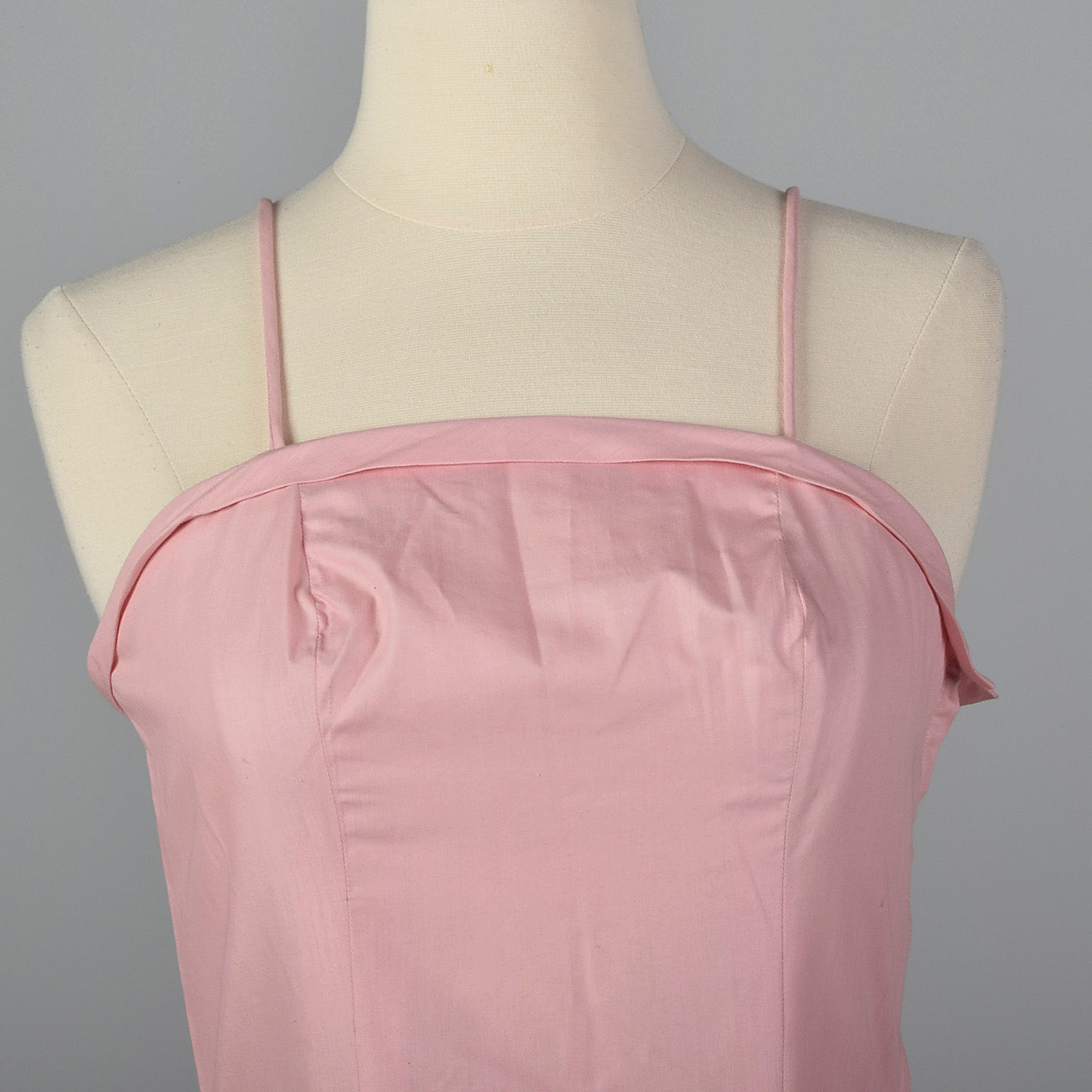 1950s Pink Party Dress with Full Skirt