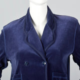 1980s Sonia Rykiel Velour Knit Set in Blue