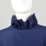 Small 1960s Dress Modest Ruffle Long Sleeve Avant Garde Theatre Costume As-Is