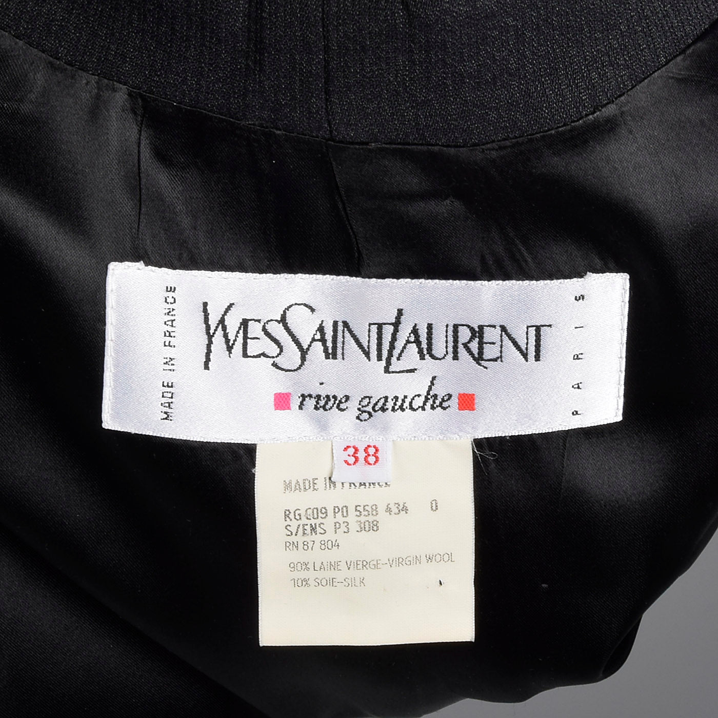 1990s Yves Saint Laurent Black Blazer