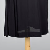 1950s Black Dress with Beaded Loops and Sash