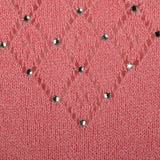 Medium 1970s Pink Maxi Dress Boho Sexy Sheer Bohemian Sleeveless Knit