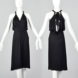 1970s Holly's Harp Silk Jersey Disco Dress