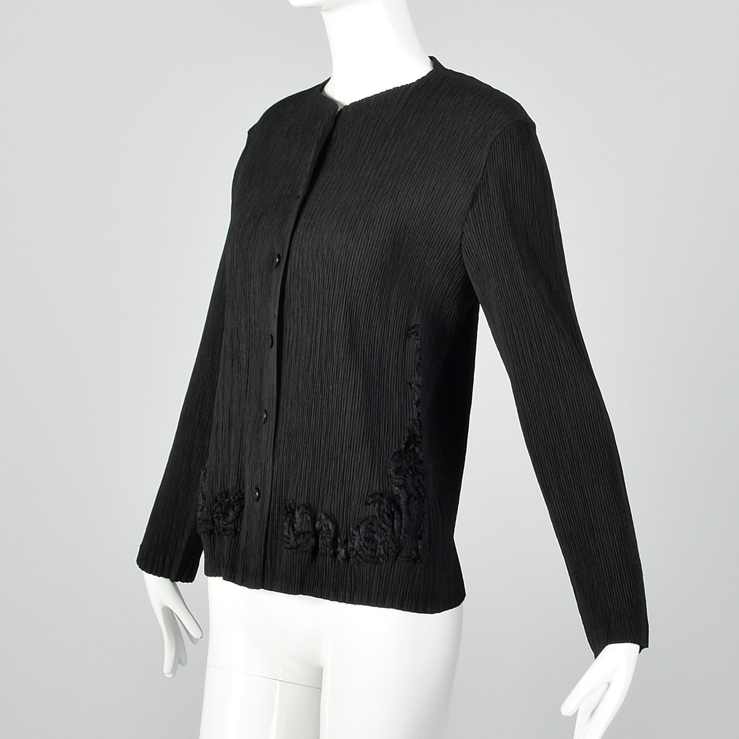 Medium Issey Miyake 1990s Pleated Cardigan