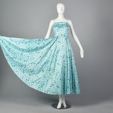 1950s Novelty Butterfly Print Dress