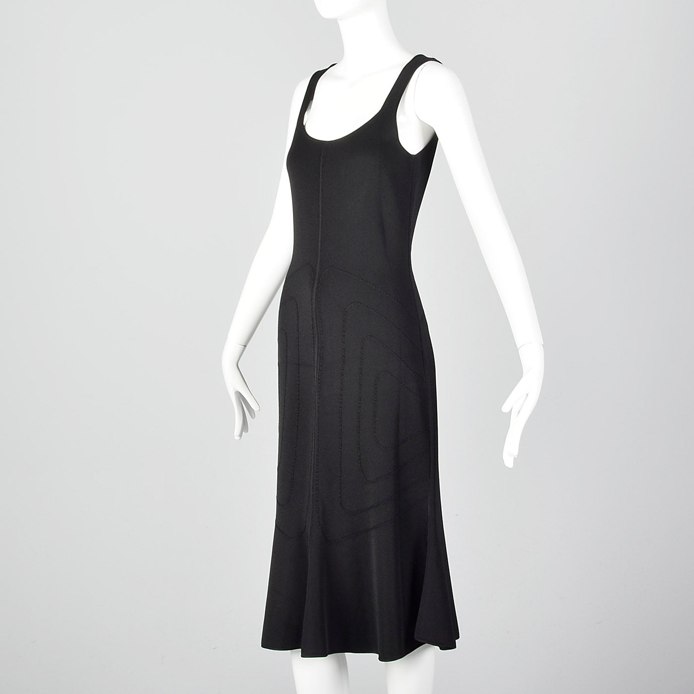 2010s Giorgio Armani Black Knit Dress