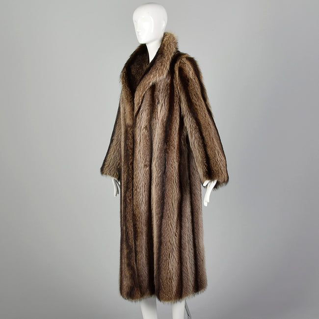 Medium 1970s Raccoon Fur Coat