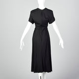 1980s Albert Nipon Black Dress