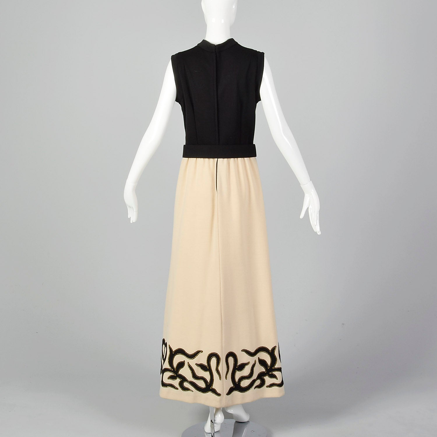 Medium 1970s Knit Dress with Appliqué Details
