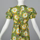 1970s Floral Summer Dress