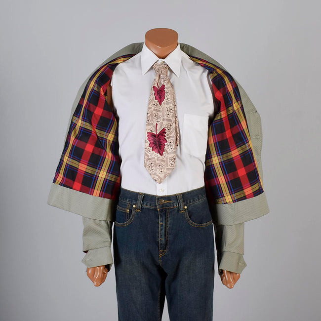 1950s Mens Deadstock Shawl Collar Jacket