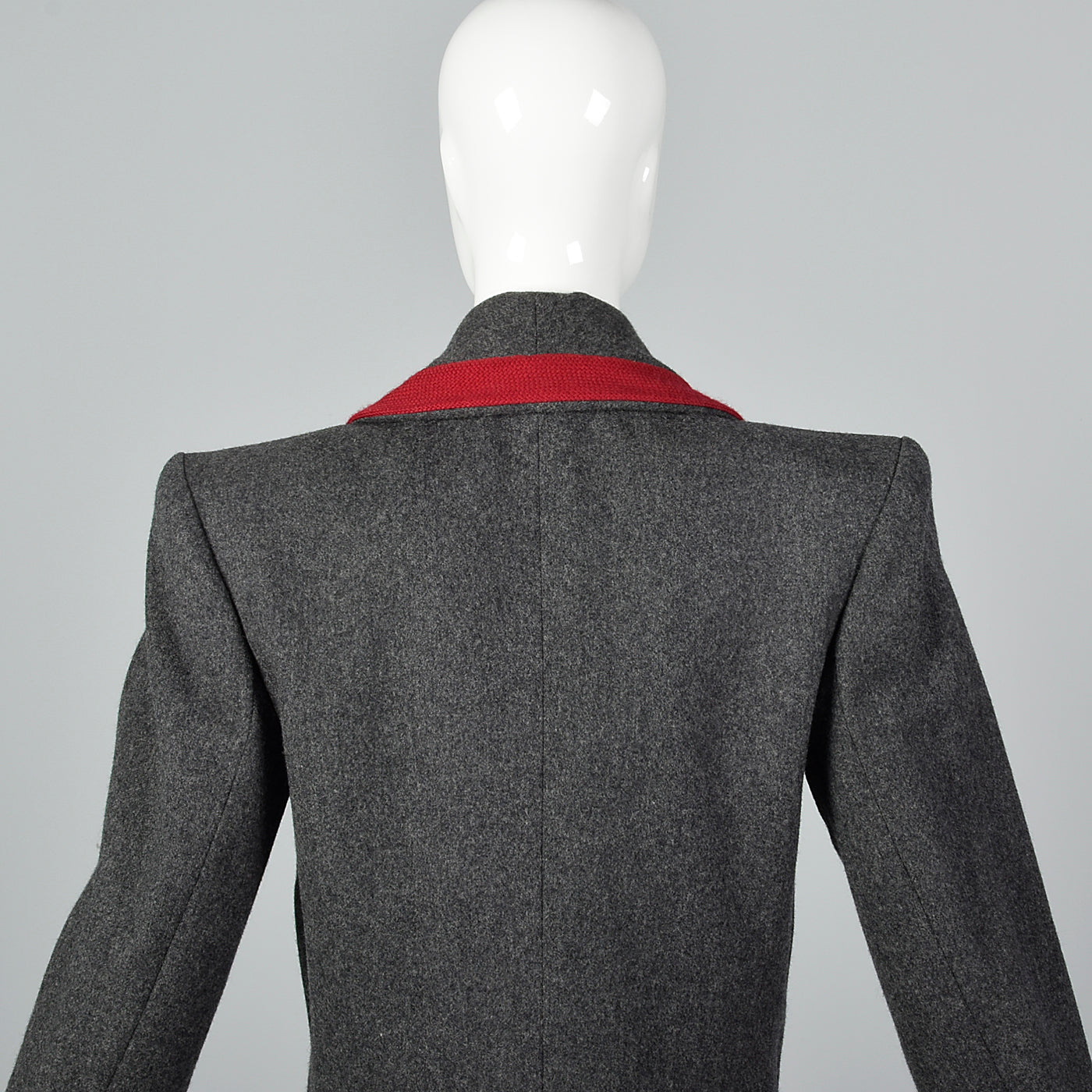 1980s Yves Saint Laurent Rive Gauche  Rive Gauche Gray Wool Jacket