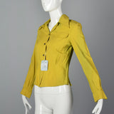 1940s Deadstock Wool Gabardine Shirt