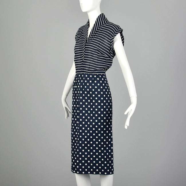 Large Lanvin 1970s Summer Day Dress