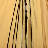 Large 1970s Galanos Bonwit Teller Silk Chiffon Dress