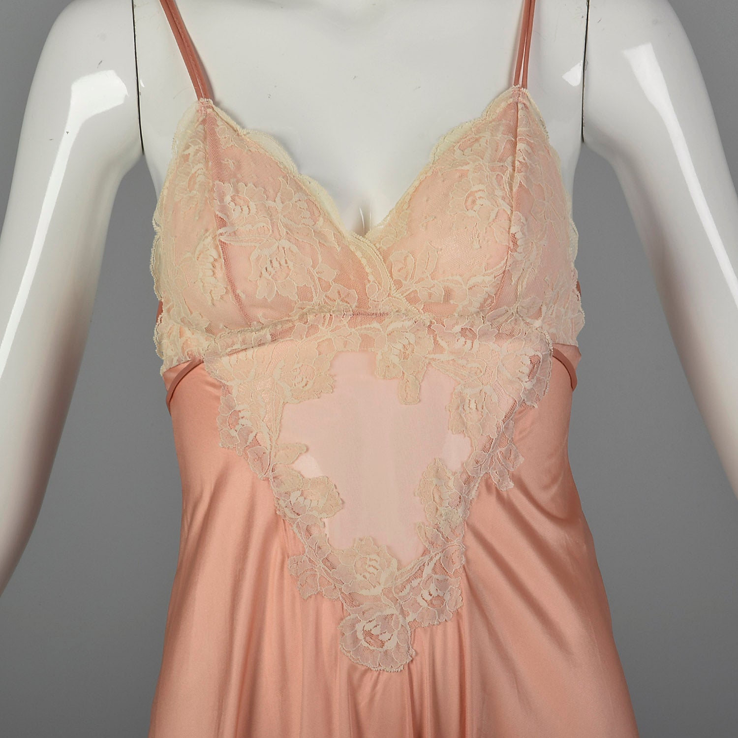 XS 1970s Kayser Nightgown & Peignoir Set