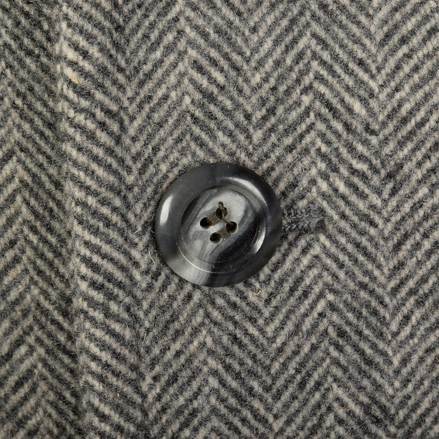 1970s Gray Wool Tweed Coat with Convertible Pockets