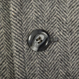1970s Gray Wool Tweed Coat with Convertible Pockets