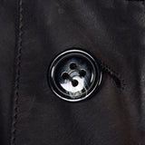Medium Battaglia 1980s Reversible Black Leather Jacket