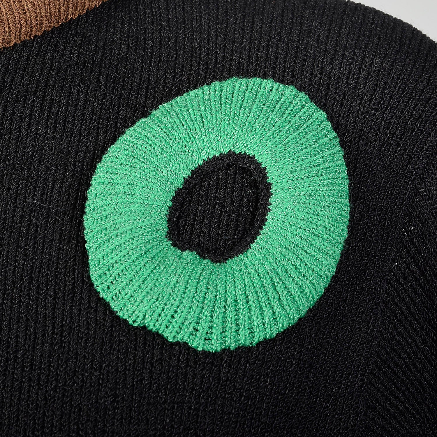 Small 1980s Adolfo Black Sweater Dress