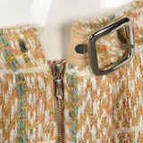 1960s Courreges Plaid Tweed A-Line Skirt