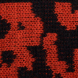 1980s Jaeger Oversized Abstract Sweater in Red & Black