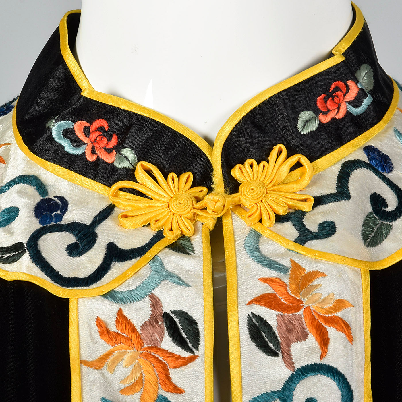 1960s Silk Blend Jacket with Asian Embroidery