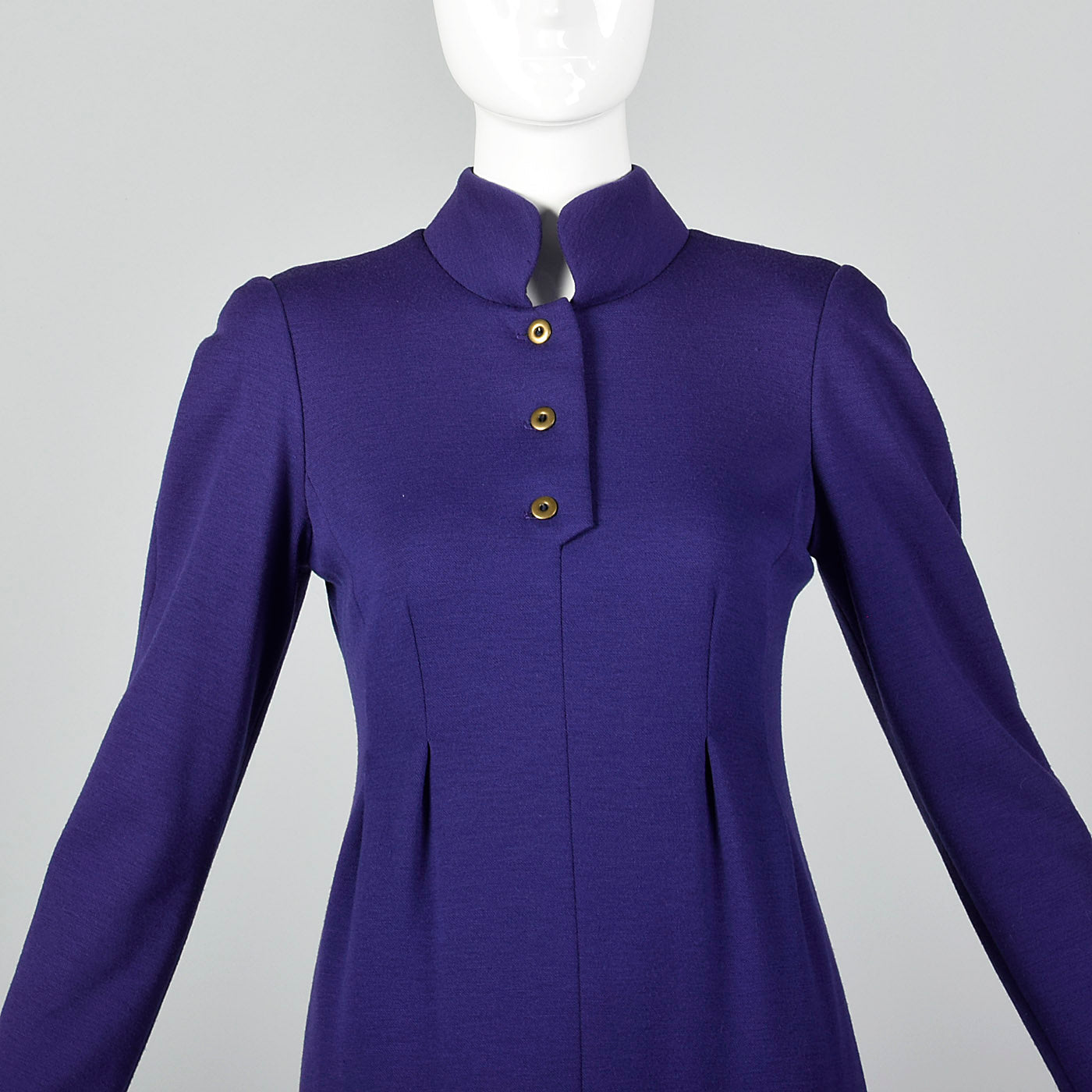 1980s Geoffrey Beene Purple Knit Dress