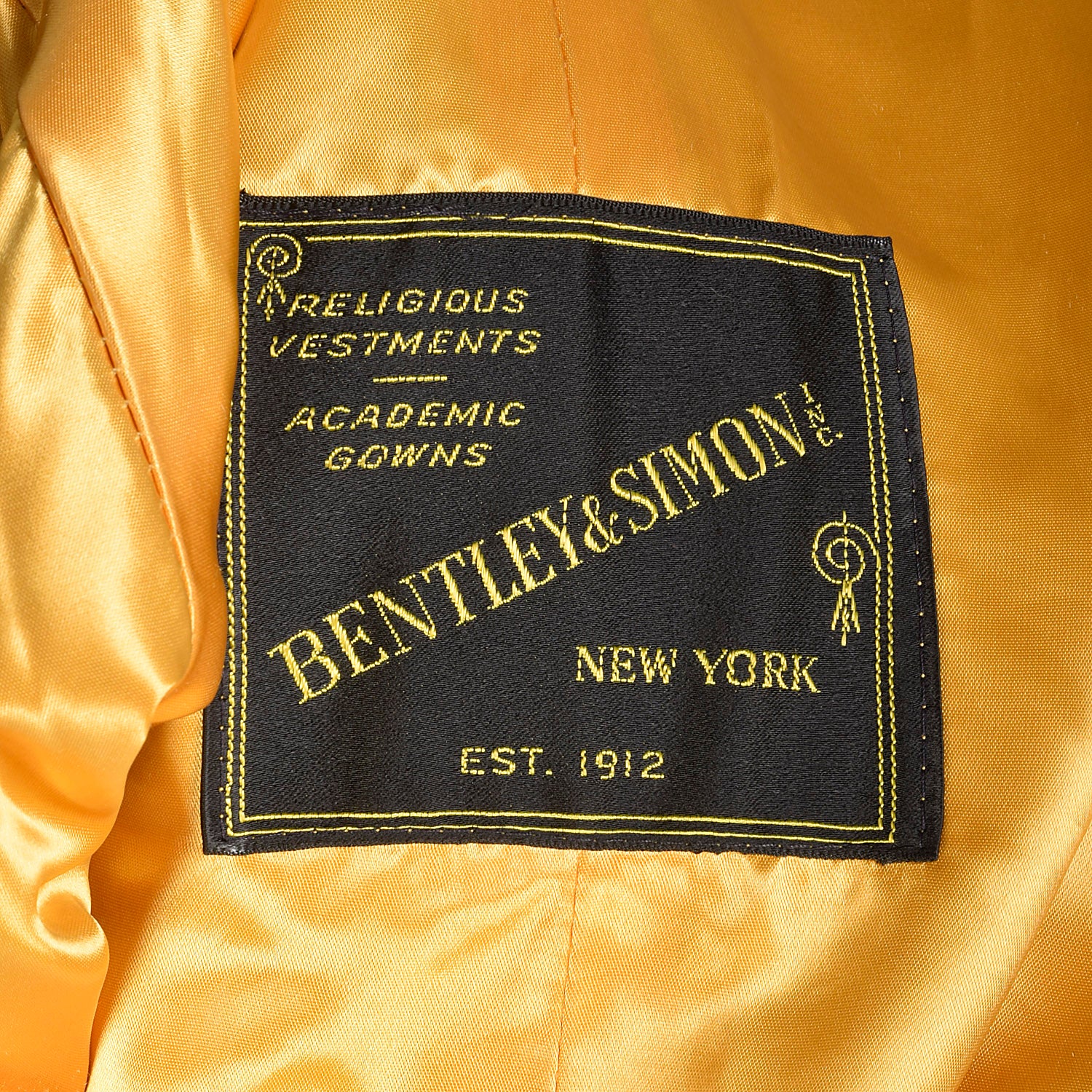 1980s Lightweight Black Cape Gold Lining