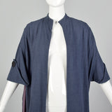 OSFM Blue Gray Lightweight Cape Jacket