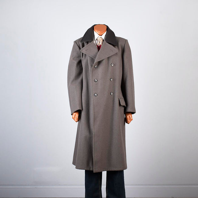1970s Mens Two Tone Military Style Coat