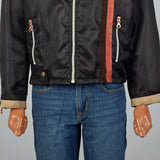 1990s Motorcycle Jacket with Leather Trim