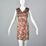 1960s Metallic Brocade Party Dress