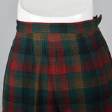 1950s Plaid Wool Cigarette Pants