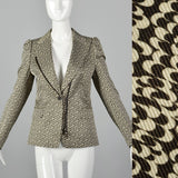 2000s Dries Van Noten Black and White Jacket