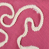 1940s Pink Linen Halter Dress with Soutache Trim