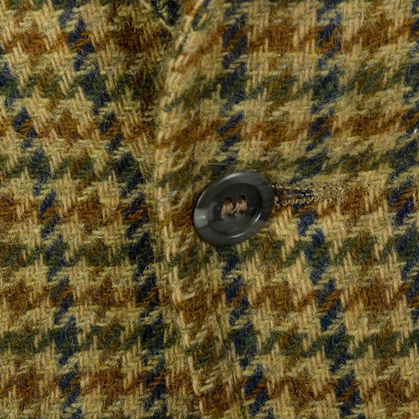 1960s Mens Tweed Jacket in Gold Houndstooth