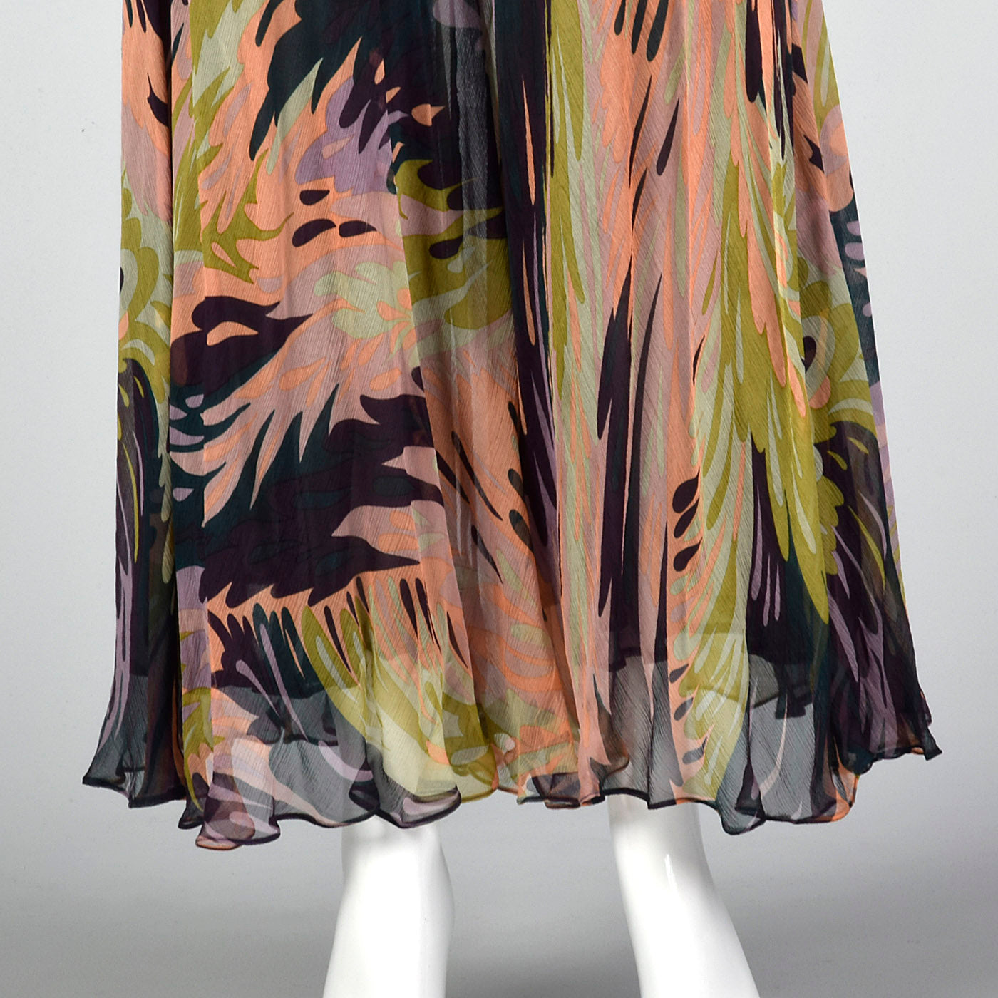 1990s Missoni Sheer Flowy Silk Pants