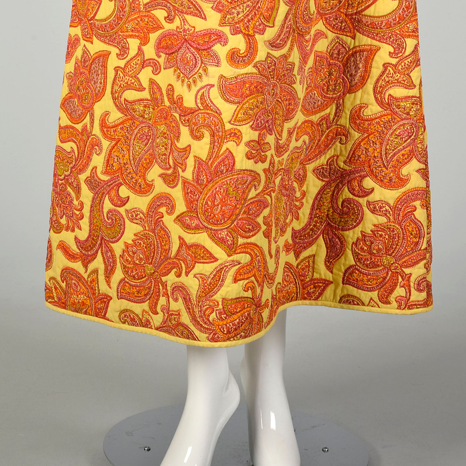 Medium 1970s Boho Dress Psychedelic Bohemian Tie Back Waist
