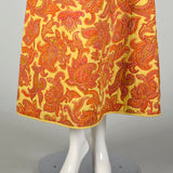 Medium 1970s Boho Dress Psychedelic Bohemian Tie Back Waist