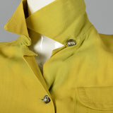 1940s Deadstock Wool Gabardine Shirt