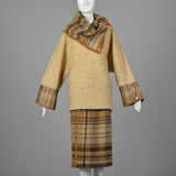 1970s Wool Tweed Skirt Set