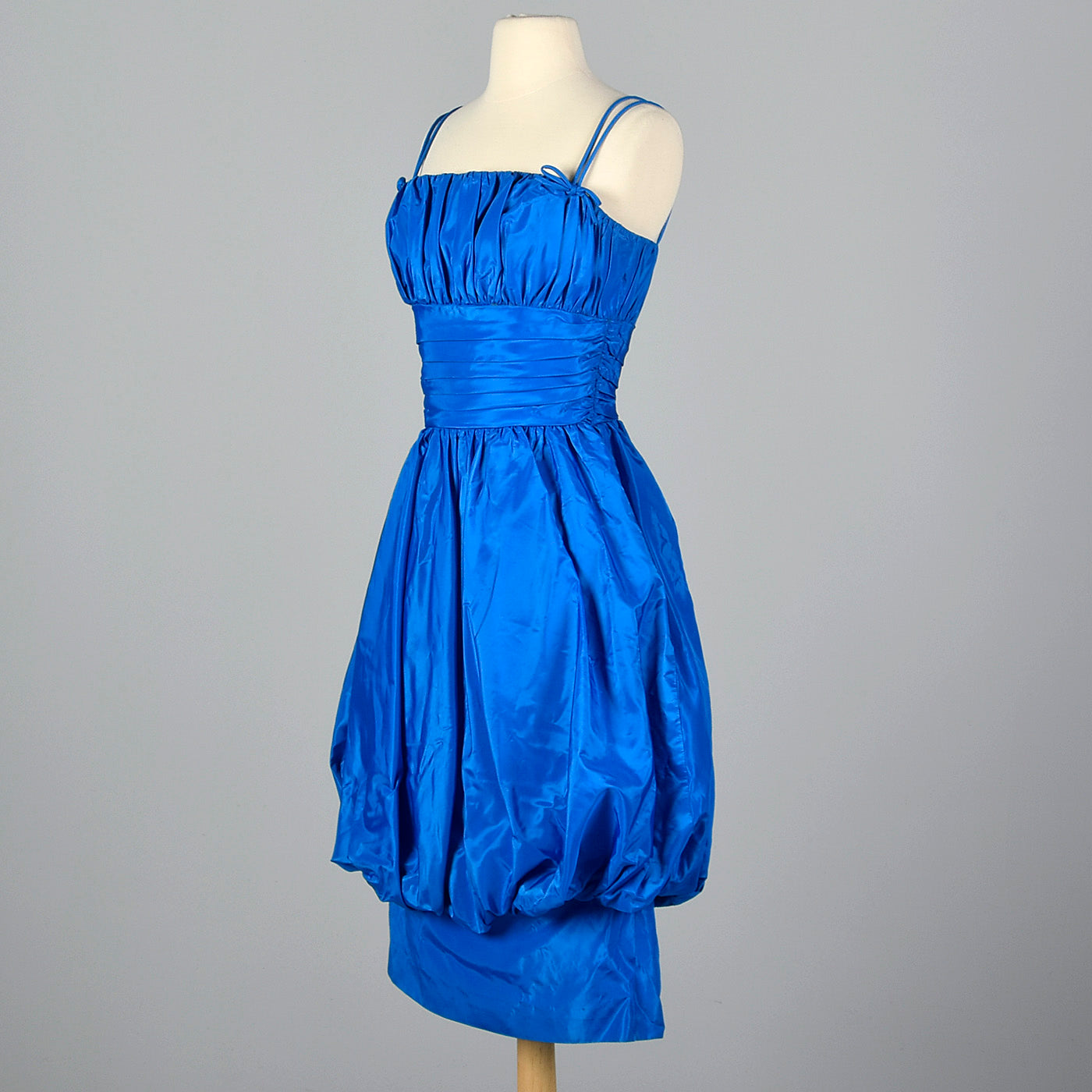 1950s Electric Blue Party Dress with Bubble Skirt