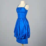 1950s Electric Blue Party Dress with Bubble Skirt