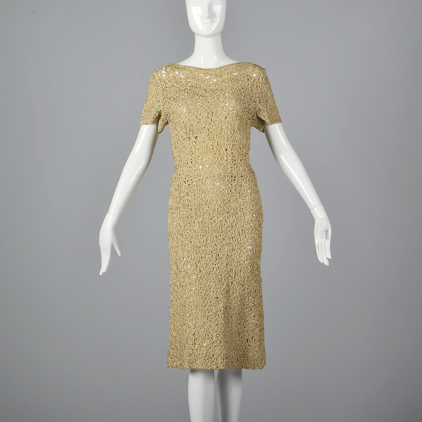 1960s Sheer Summer Ribbon Dress