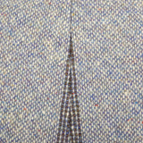 OSFM 1970s Tweed Color Block Cape Attached Scarf Wool Stripe Multi Color Wrap