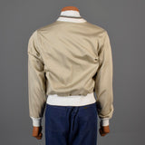 1960s Mens Casual Jacket with Ribbed Knit Trim