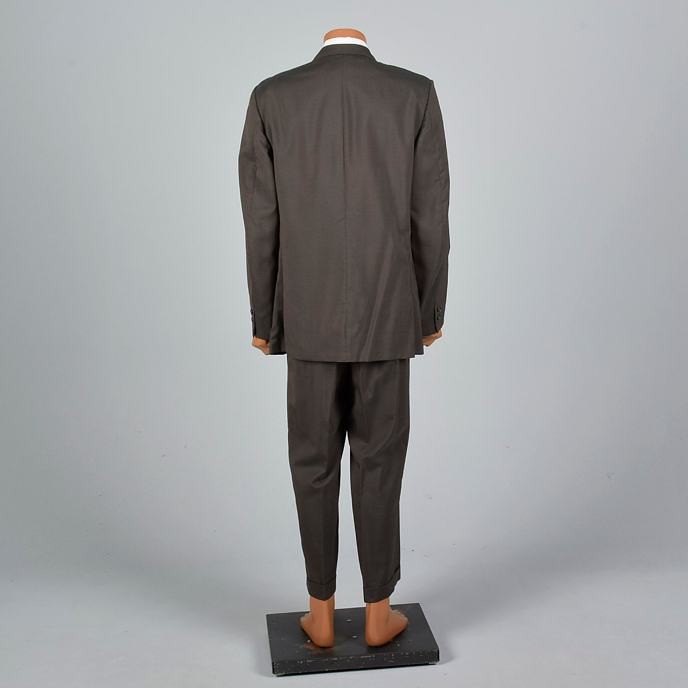 1950s Mens Brown Summer Two Piece Suit